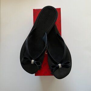 Guess Tutu Bow Sandals - Black size 9